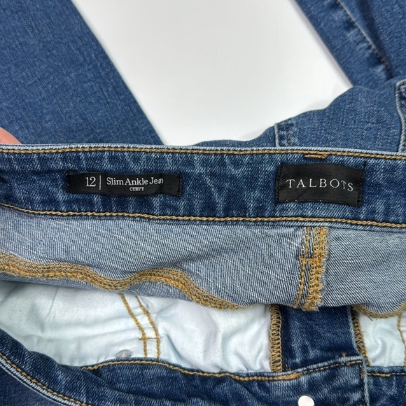 Talbots Slim Ankle Curvy Jean Size 12 - Picture 9 of 10